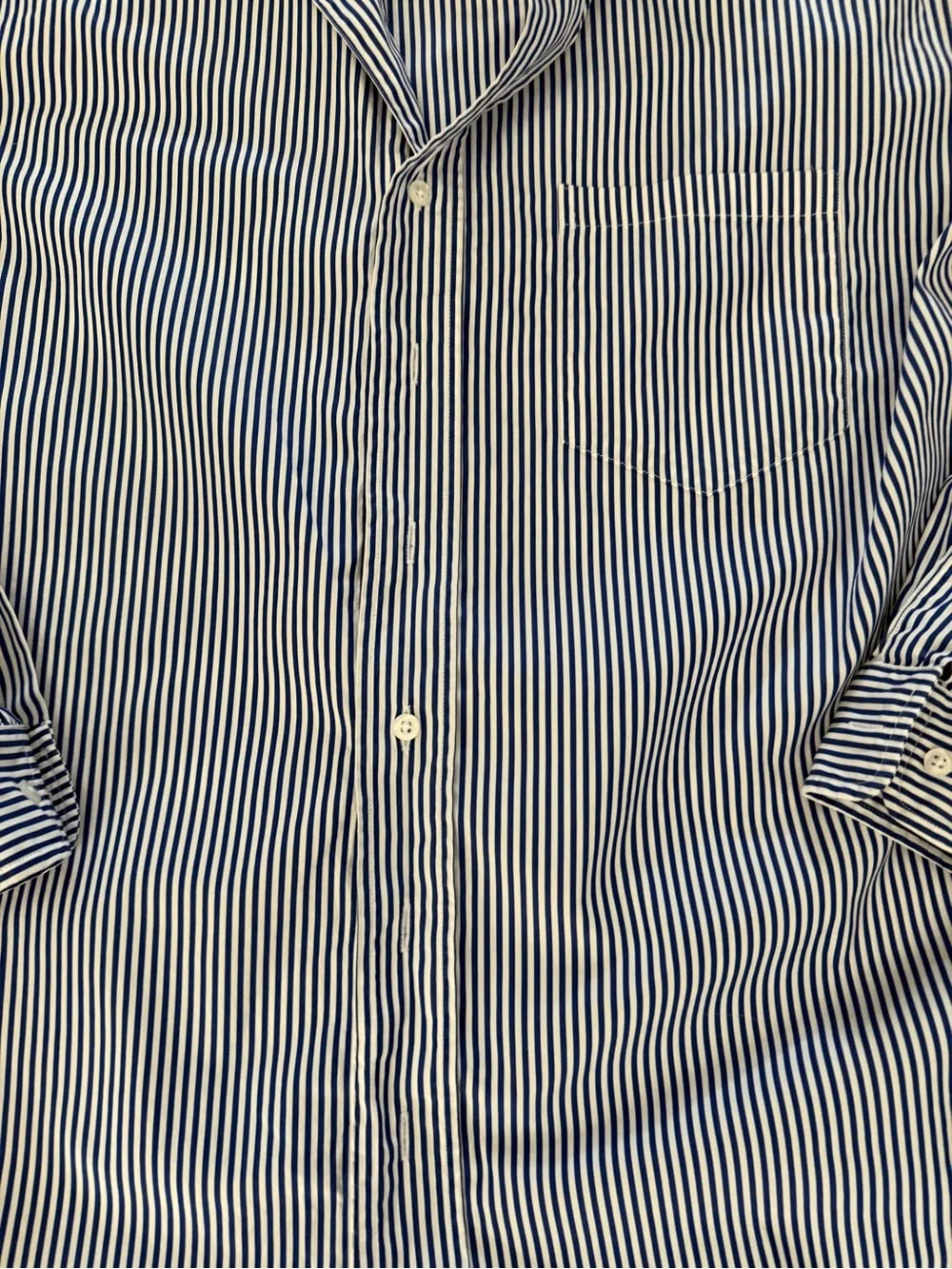 Frank & Eileen Navy and White Striped Button-Down Shirts - Picture 8 of 8